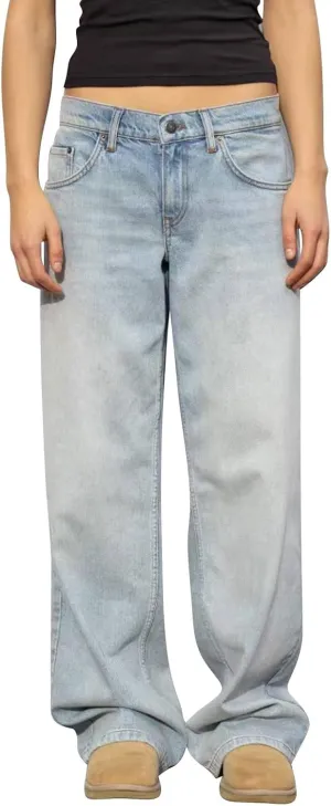Baggy Wide Leg Jeans for Women Y2K Low Rise Straight Leg Boyfriend Denim Pants Teen Girls Vintage Casual Loose Jeans