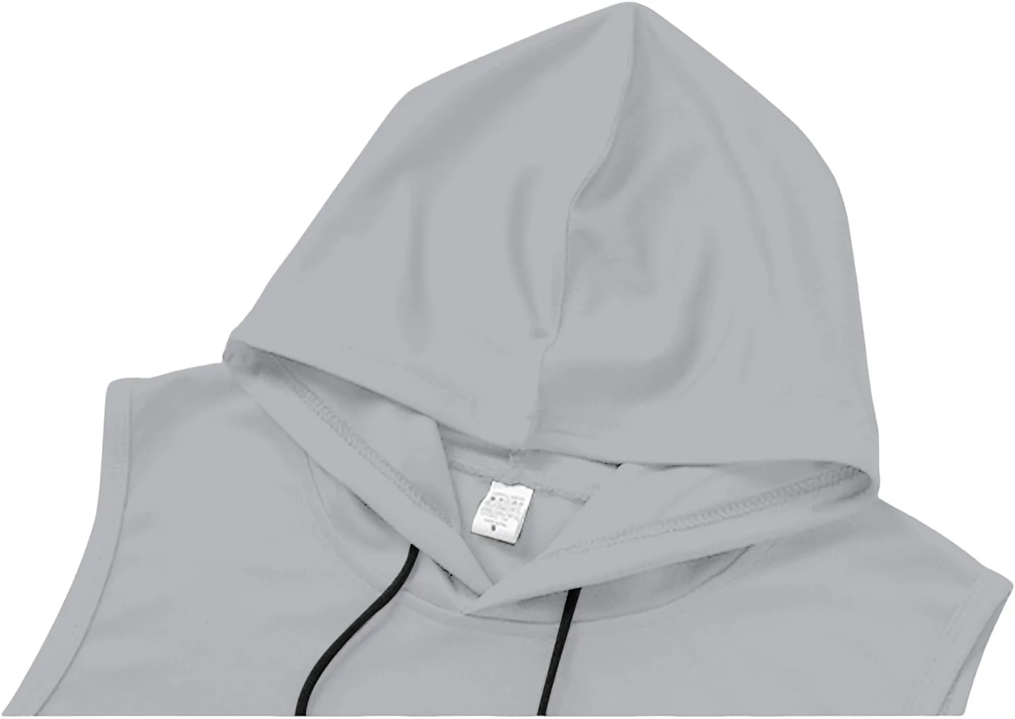 Casual Sleeveless Hoodies for Men Athletic Quick Dry Hooded Shirts Drawstring Pullover Workout Shirts with Pockets