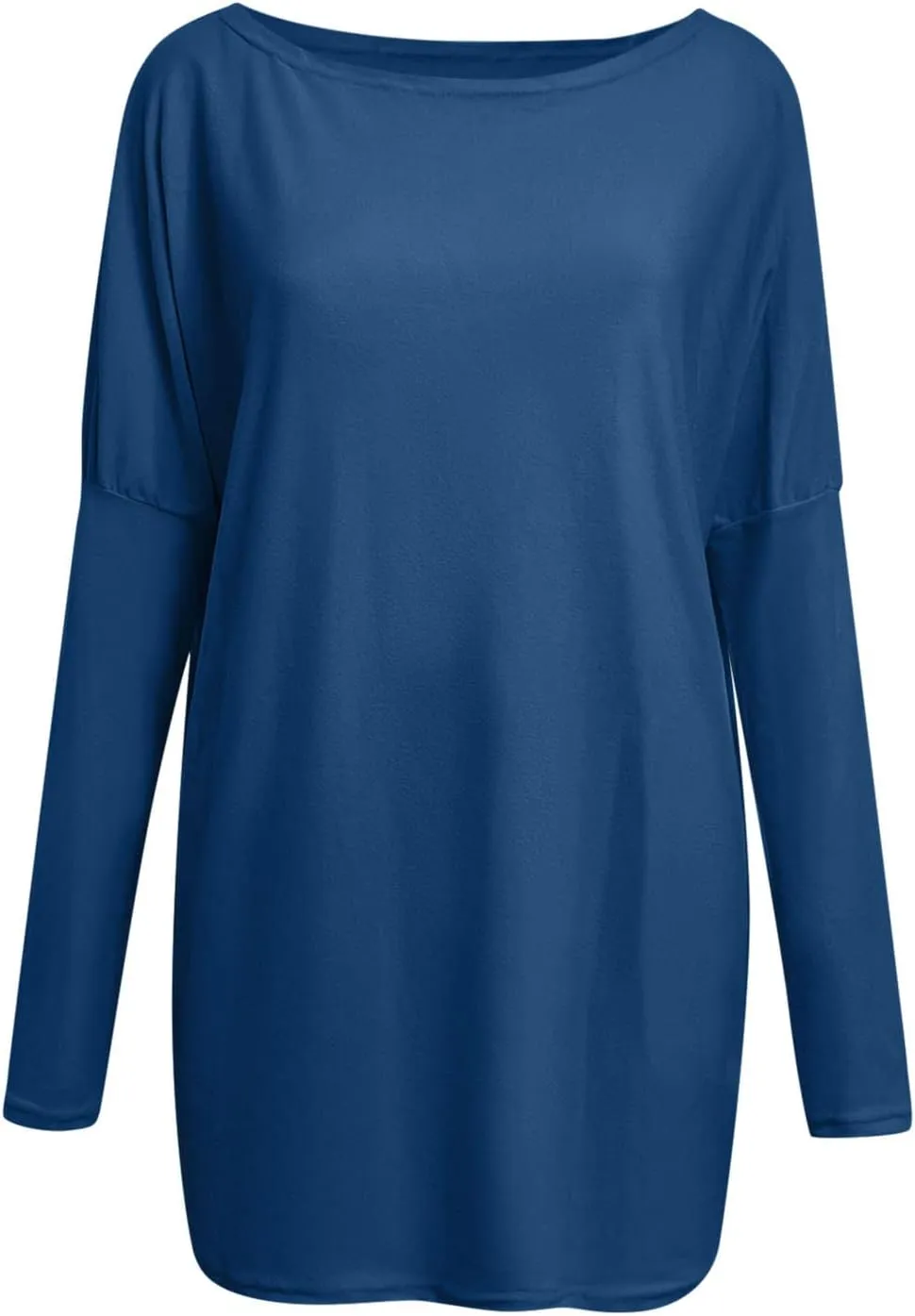Crewneck Sweatshirts for Womens Lightweight Long Sleeve Hoodies Trendy Solid Pullover Tops Fall Winter Outfits 2024