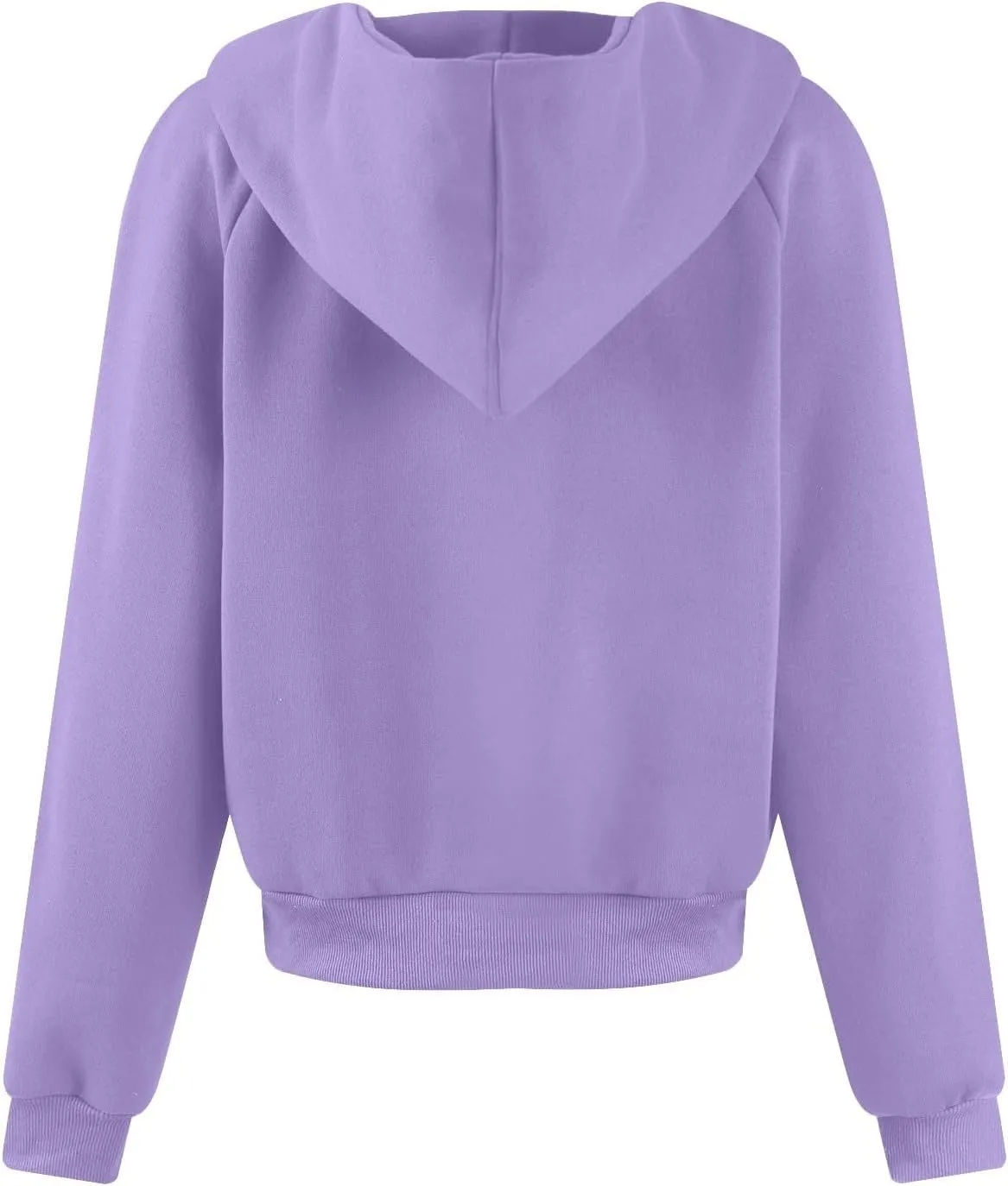 Cropped Hoodie Women Y2k Long Sleeve Fleece Pullover Casual Comfy Hooded Sweatshirt with Thumb Hole 2024 Fall Trendy