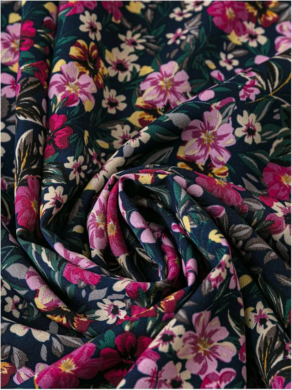 Floerns Women's Plus Size Ditsy Floral Split Thigh Button Front Midi Skirts