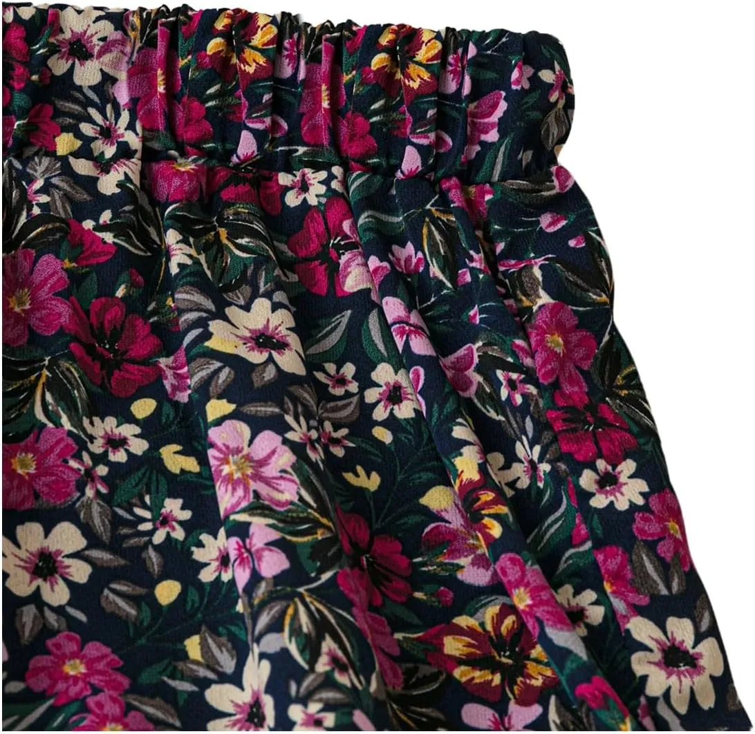 Floerns Women's Plus Size Ditsy Floral Split Thigh Button Front Midi Skirts