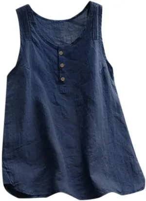 GIERIDUC Women's Linen Shirts Solid Plain Longline T-Shirt Oversized Button Down Long Tunic Tops Plus Size Blouse with Pocket