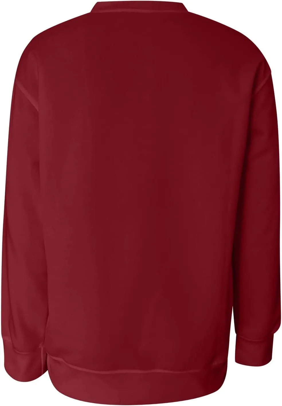 LCMTWX Womens Casual Round Neck Sweatshirt Long Sleeve Top Cute Pullovers Plus Size Loose Solid Pullover Sweater Sweatshirts