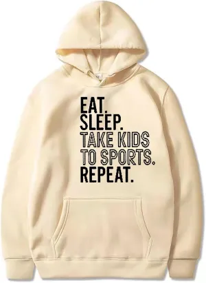 Letter Graphic Print Hoodies for Women Fall Long Sleeve Sweatshirts Drawstring Pullover Tops with Pocket, Large