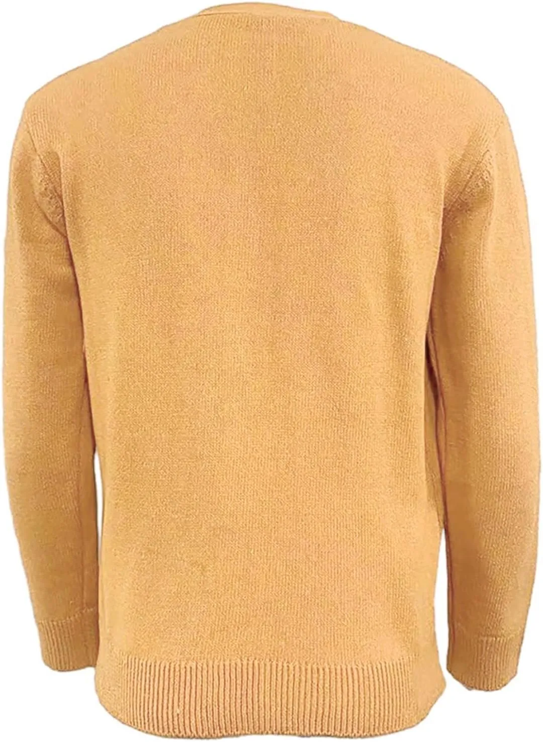 Mens Button Down Knitted Cardigan Sweaters V Neck Long Sleeve Slim Fit Casual Ribbed Knit Textured Sweater S-XXL
