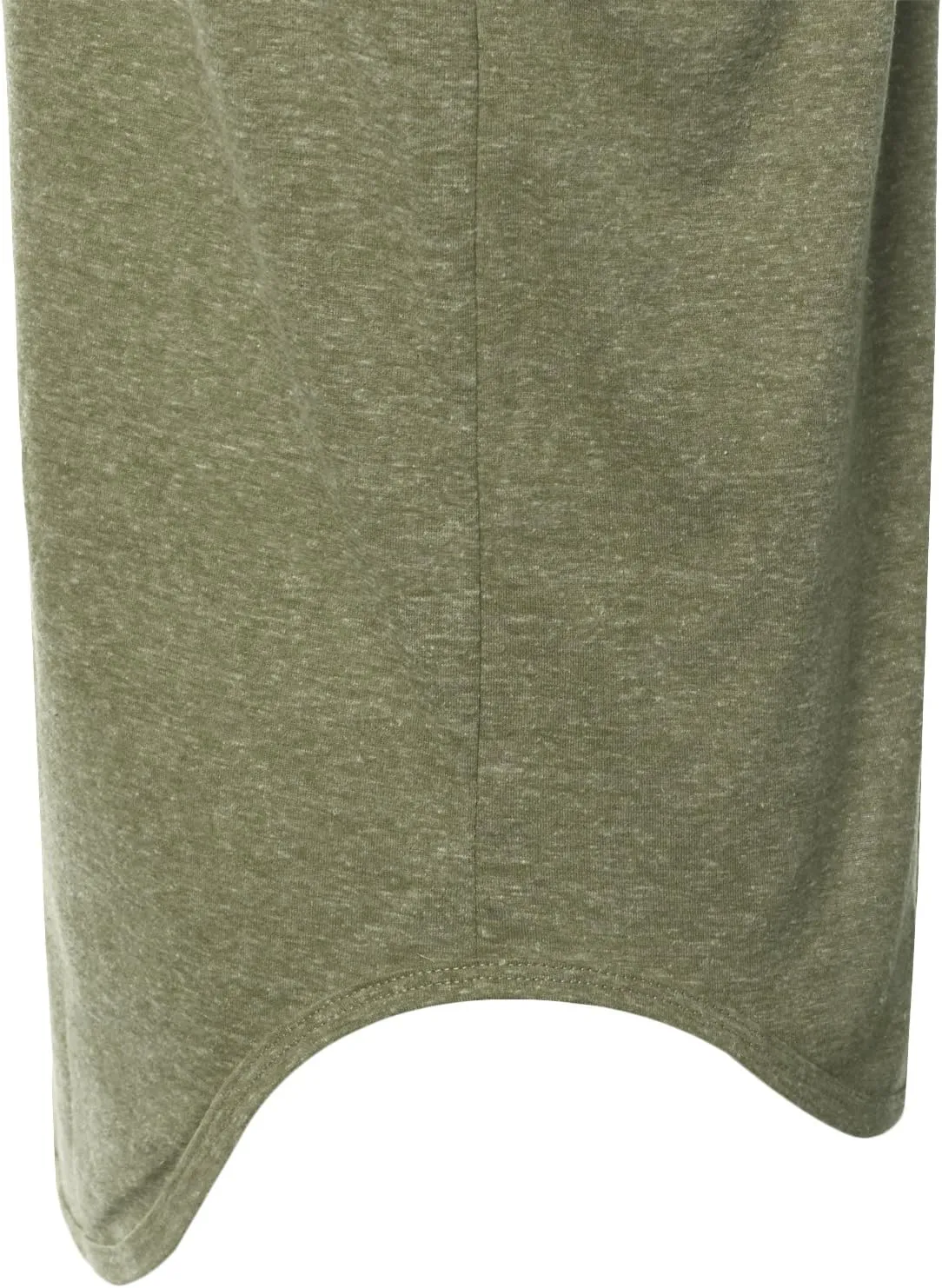 Mens Hipster Hip Hop Elong Round Hemline Crewneck T-Shirt