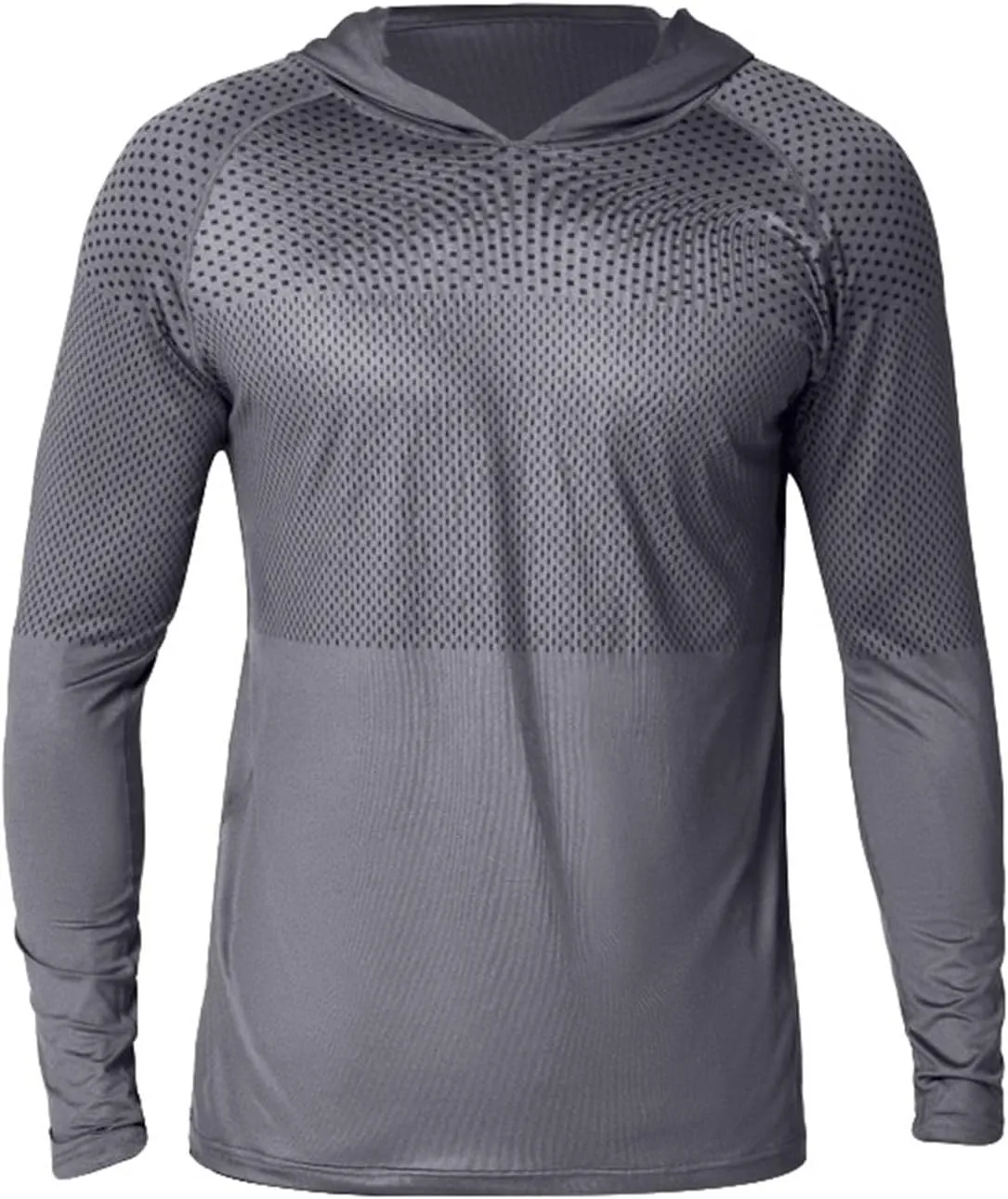 Mens Long Sleeve T-Shirt with Hood Quick Dry Long Sleeve Workout Pullover Lightweight Hooded Muscle Fit Sweatshirts