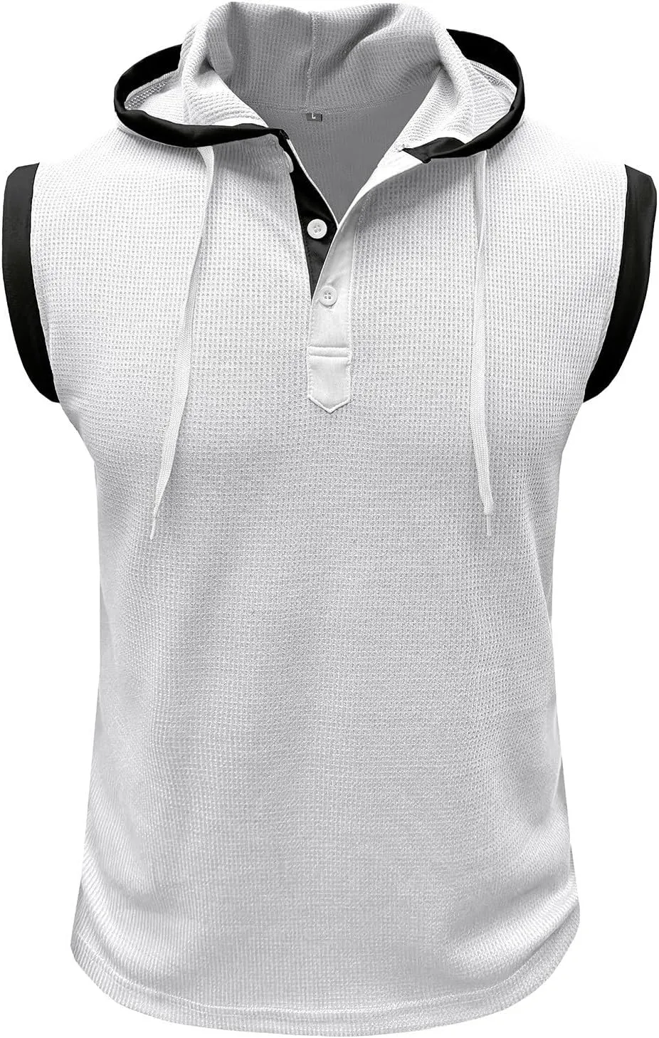 Mens Tank Top Hoodie Men's Workout Hooded Tank Tops Fitness Shirt Sleeveless Zip Up Gym Hoodies