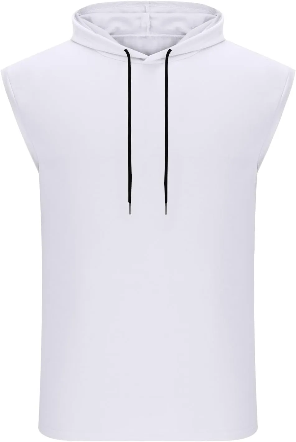 Men's Workout Tank Tops with Hooded, Sleeveless Gym Hoodies Muscle Cut Off Basic Tee Shirt Bodybuilding Henley Shirts