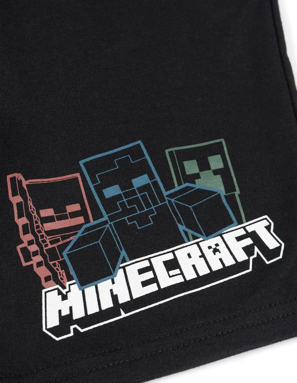 Minecraft French Terry Pullover Hoodie and Shorts Toddler to Big Kid Sizes (4T - 18-20)