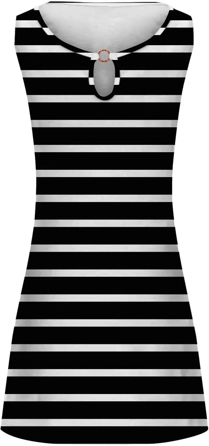 Minn Sundresd Sun Dresses for Women 2025 Vacation Beach Casual Summer Sundresses Sleeveless Tank Short Boho Dress