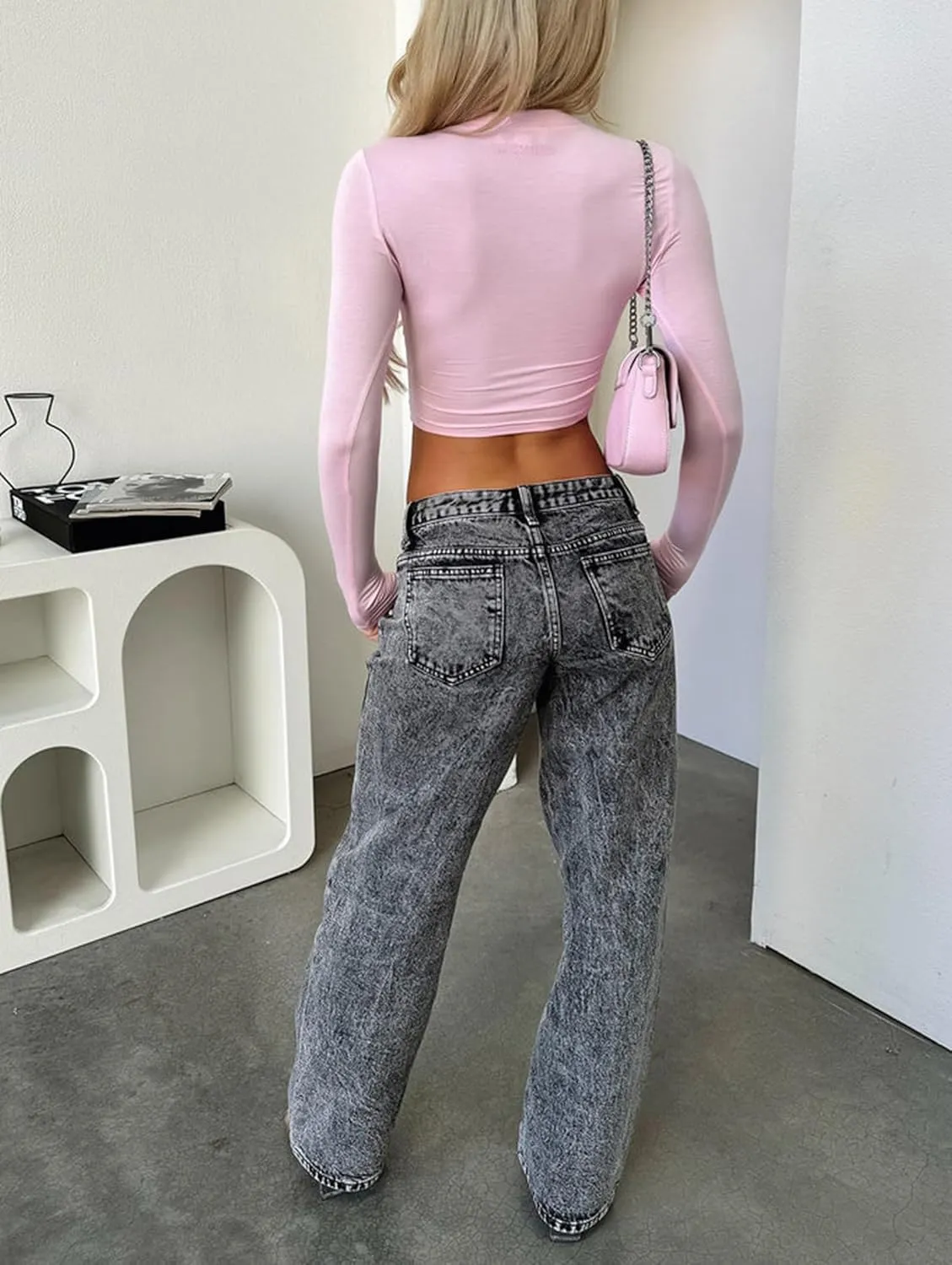 Mxiqqpltky Low Waist Bell Bottom Jeans for Women Y2k Straight Leg Stretch Bootcut Jeans Boyfriend Flare Denim Pants