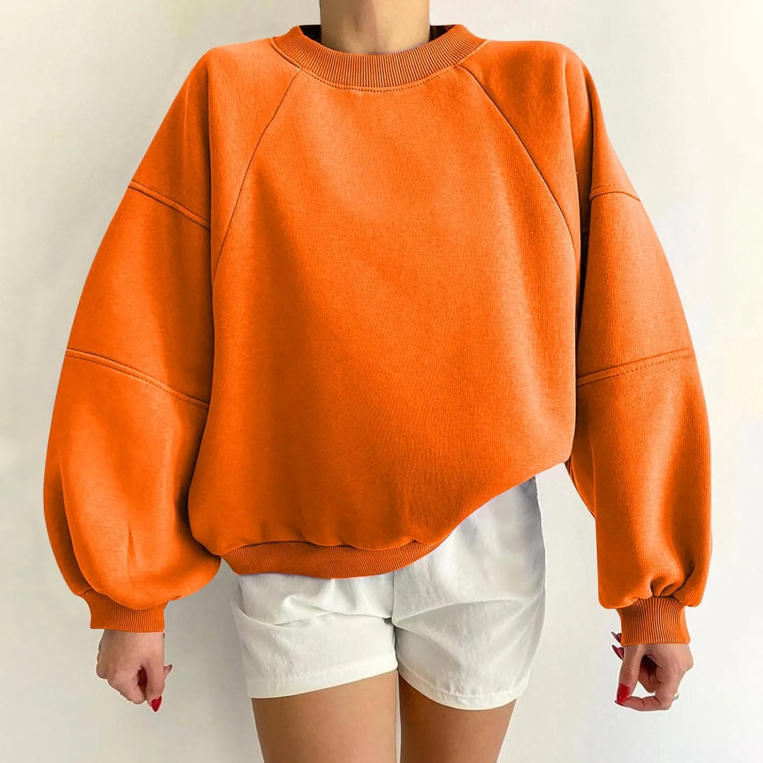 Oversized Sweatshirt For Women Cute Teen Girls y2k Clothes Long Sleeve Crewneck Fleece Pullover Sweatshirts Trendy 2023