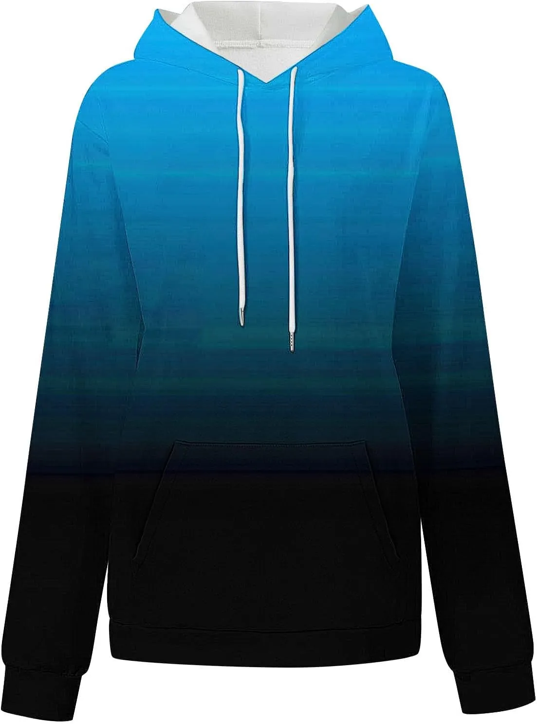 Oversized Sweatshirts for Women Loose Fit Fall Pullover Tops Neon Print Drawstring Hoodies Cute Trendy Clothes 2024