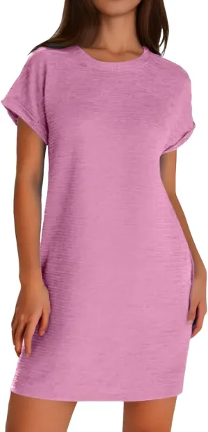 Plus Size Shirt Dresses for Women 2025 Cute Short Sleeve Short Resort Dresses Boho Prom Beach Cover Ups for Women