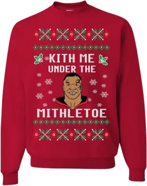 Pure Essence Merry Mike Tyson Ugly Christmas Sweater Unisex Crewneck Graphic Sweatshirt