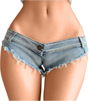 Sexy Low Rise Jeans Shorts for Women 2024 Summer Teen Girls Fashion Y2K Streetwear Denim Shorts Trendy Hot Short Jeans