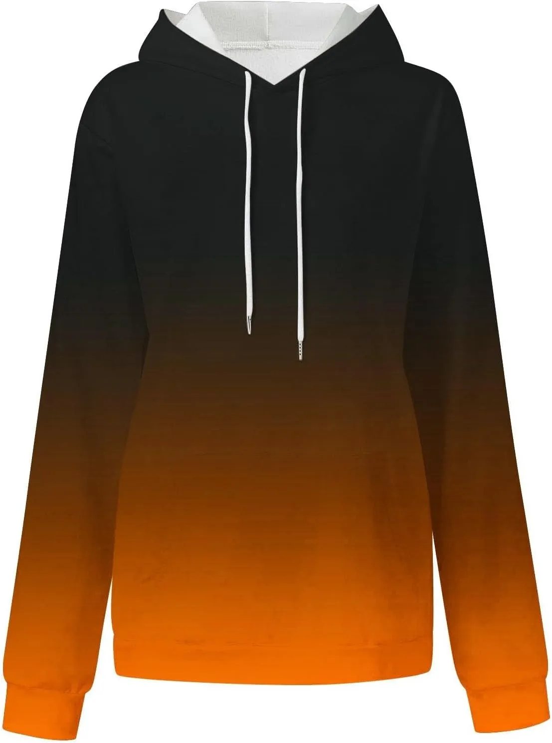SHAOBGE Women's Casual Pink Cropped Oversized Long Sleeve Solid Hoodie Pullover Sweatshirt