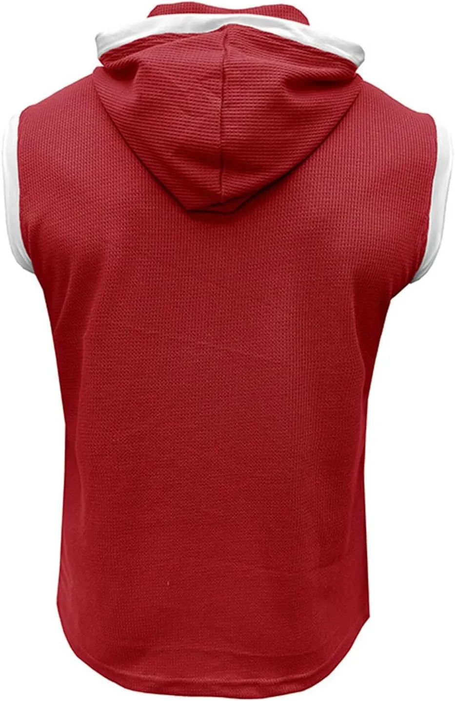 Sleeveless Hoodies for Men Waffle Tank Tops Hoodie Summer Muscle Gym Shirts Bodybuilding Casual Beach Hippie T Shirt