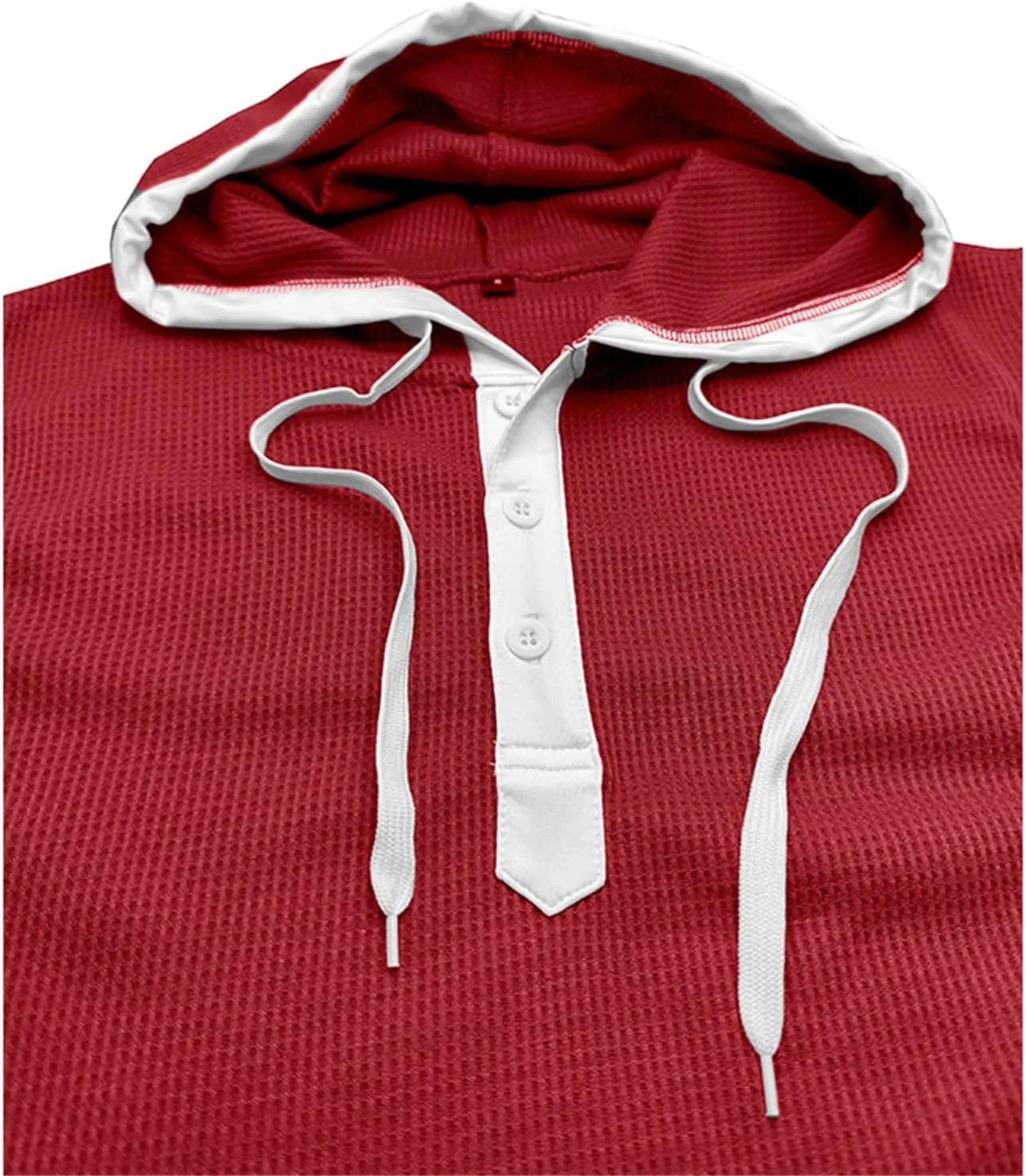 Sleeveless Hoodies for Men Waffle Tank Tops Hoodie Summer Muscle Gym Shirts Bodybuilding Casual Beach Hippie T Shirt