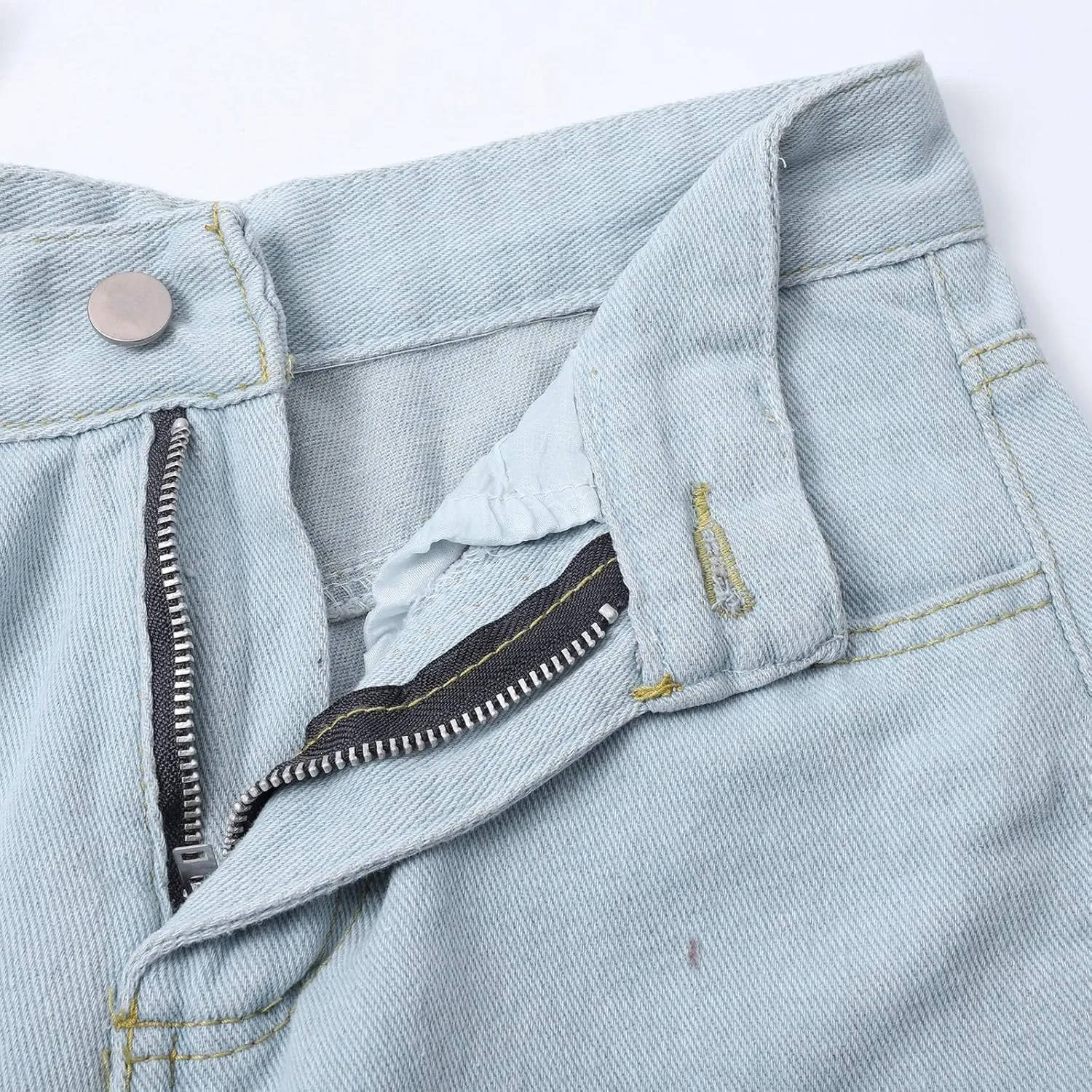 Sweatpants Jeans for Women 2025 Plus Size High Waisted Wide Leg Stretch Denim Pants Baggy Loose Trousers Cute Jeans