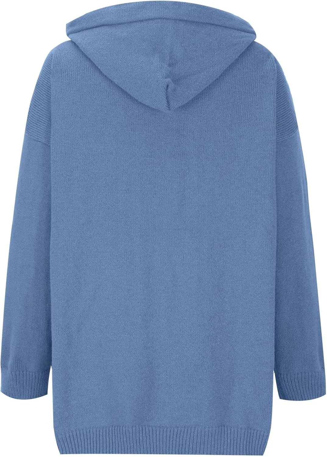 Thick Sweaters Cardigan for Women Plus Size Knitted Hooded Coat Long Sleeve Button Down Warm Jacket Hoodies with Pocket