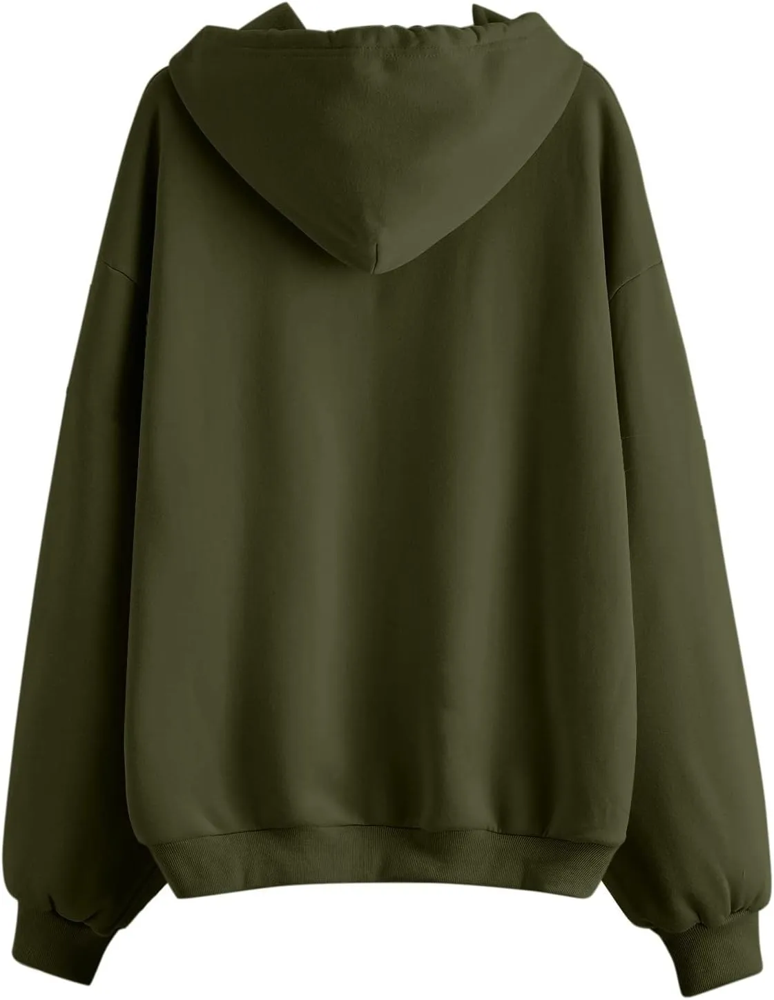 Womens Casual Sweatshirts Full Zipper Hoodies Loose Long Sleeve Drawsting Pullover with Pockets 2024 Fall Workout Tops