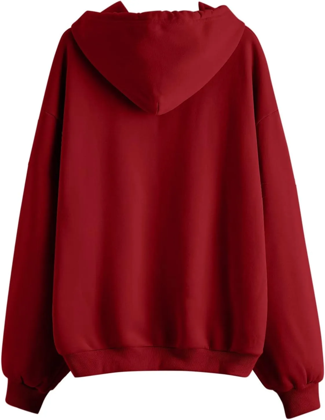 Womens Casual Sweatshirts Full Zipper Hoodies Loose Long Sleeve Drawsting Pullover with Pockets 2024 Fall Workout Tops