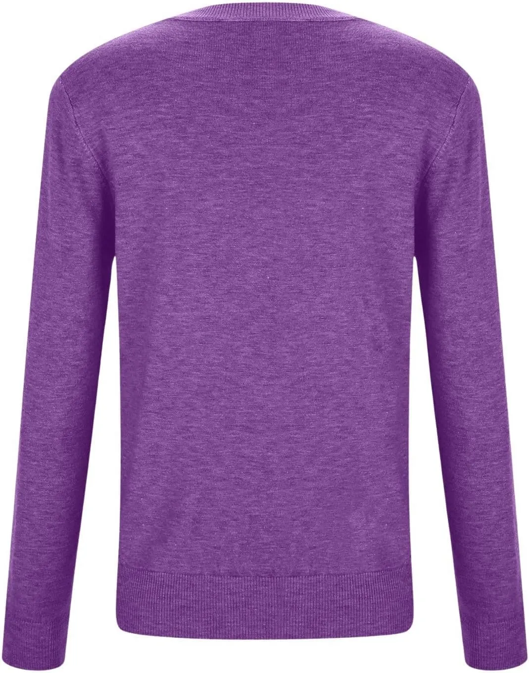 Womens Knitting Cotton Sweaters Casual Solid Warm Sweatshirts Loose Lightweight Long Sleeve Crew Neck Pullover Tops