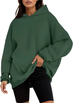 Womens Oversized Fashion Hoodies Fleece Sweatshirts Long Sleeve Sweaters Pullover Fall Outfits with Pockets