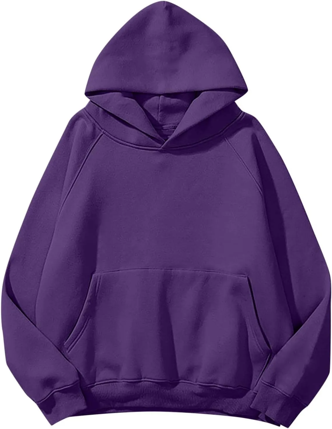 Womens Oversized Hoodies Loose Long Sleeve Pullover Tops with Pockets Solid Hoodies Fall Winter Fashion Clothes 2024