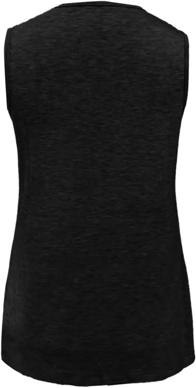 Womens Tank Tops 2025 Sleeveless Summer Vacation Beach Tee Shirt Loose Fit Casual T-Shirt