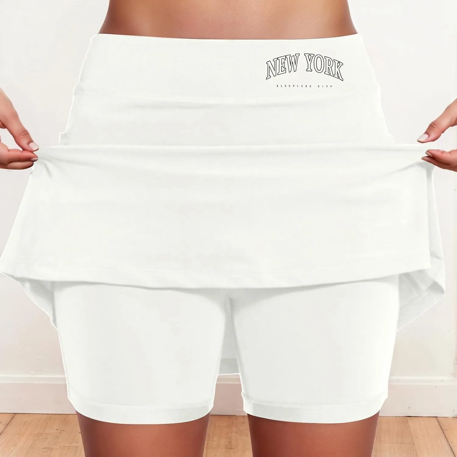 Womens Tennis Skorts with Pockets High Waist Athletic Sports Skirts with Shorts Underneath Quick Dry Golf Skort 2025