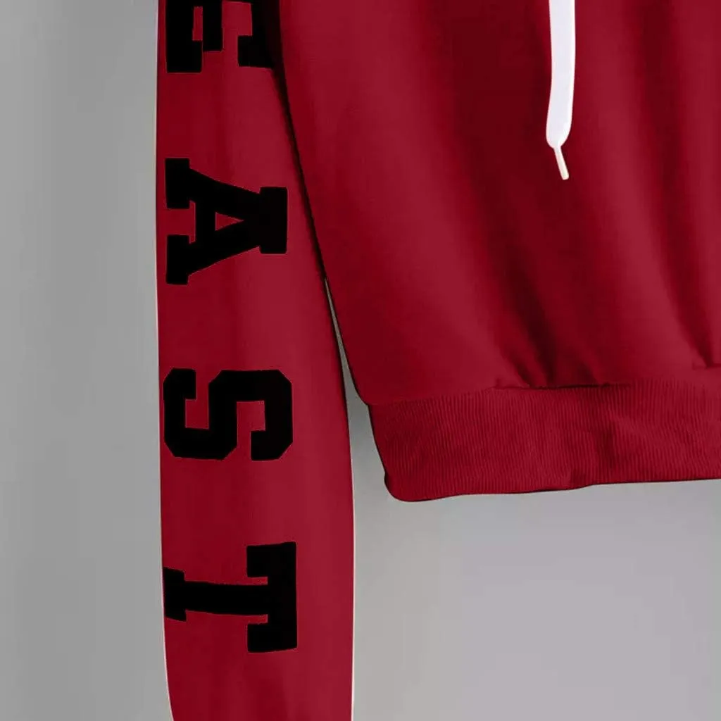 Womens Y2k Hoodies Cropped Sweatshirts Letter Graphic Print Pullover Oversized Casual Blouse Loose Teen Girls Tops