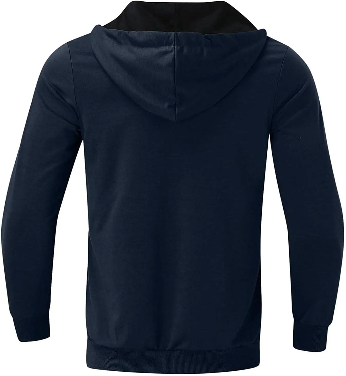 XIAXOGOOL Hoodies For Men,Men's Casual Full Zipper Long-Sleeved Hooded Sweatshirt With Pockets Jogging Gym Training Hoodie