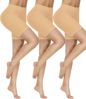 Yeblues Slip Shorts for Under Dresses Women 3 Pack Anti Chafing Shorts Cooling Boyshorts for Yoga/Bike/Workout Panties