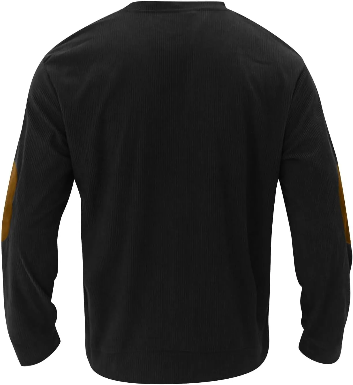 Ymosrh Men's Casual Crewneck Sweatshirts Long Sleeve Corduroy Pullover Tops Workout Sweaters Sports Sweat Shirts, S-3XL