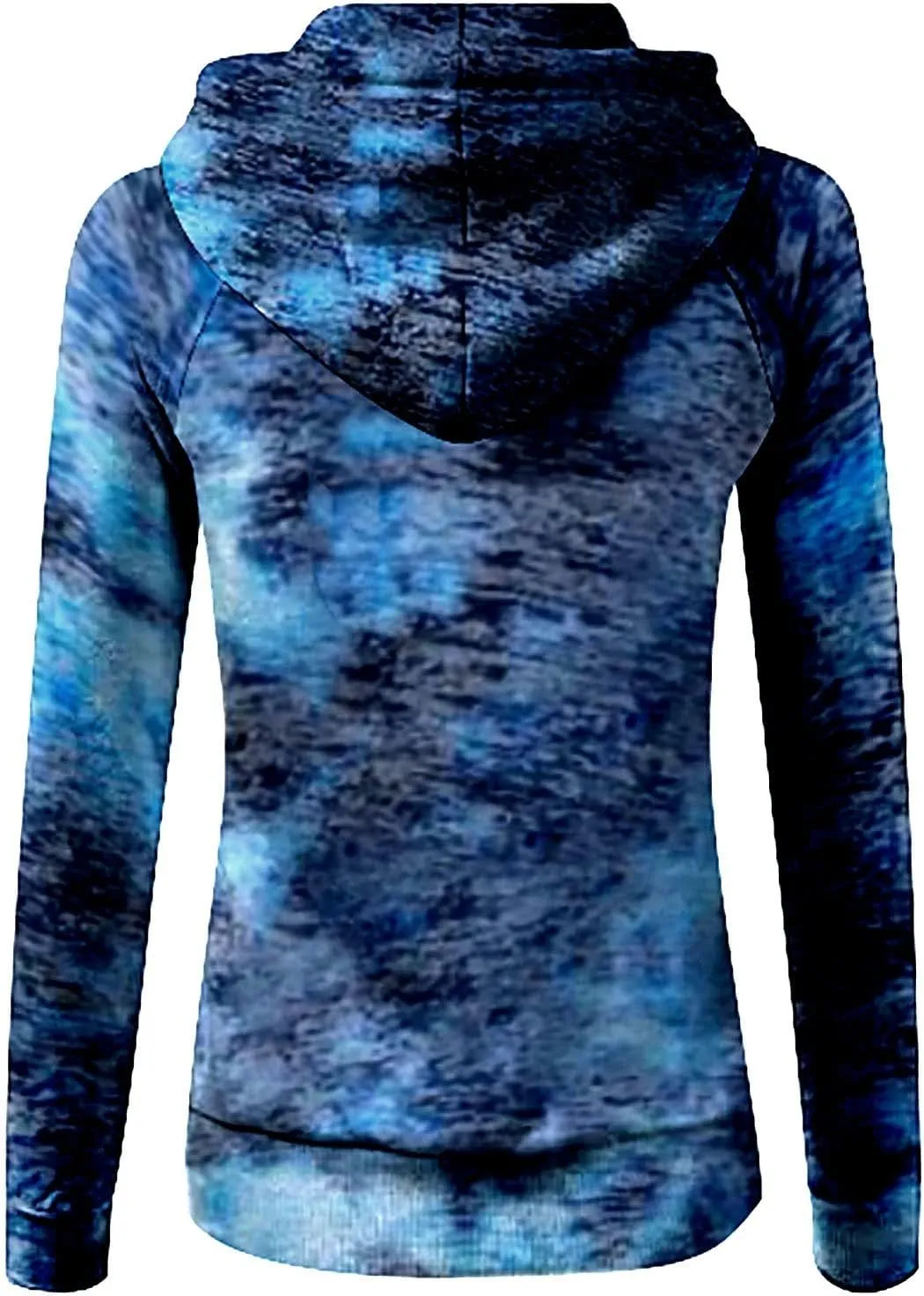YRAETENM Tie Dye Hoodie for Women Long Sleeve Drawstring Pullover Tops Oversized Hooded Sweatshirts Fall Outfits with Pocket